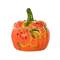 Gibson Home® Orange Stoneware Pumpkin Cookie Jar with Lid